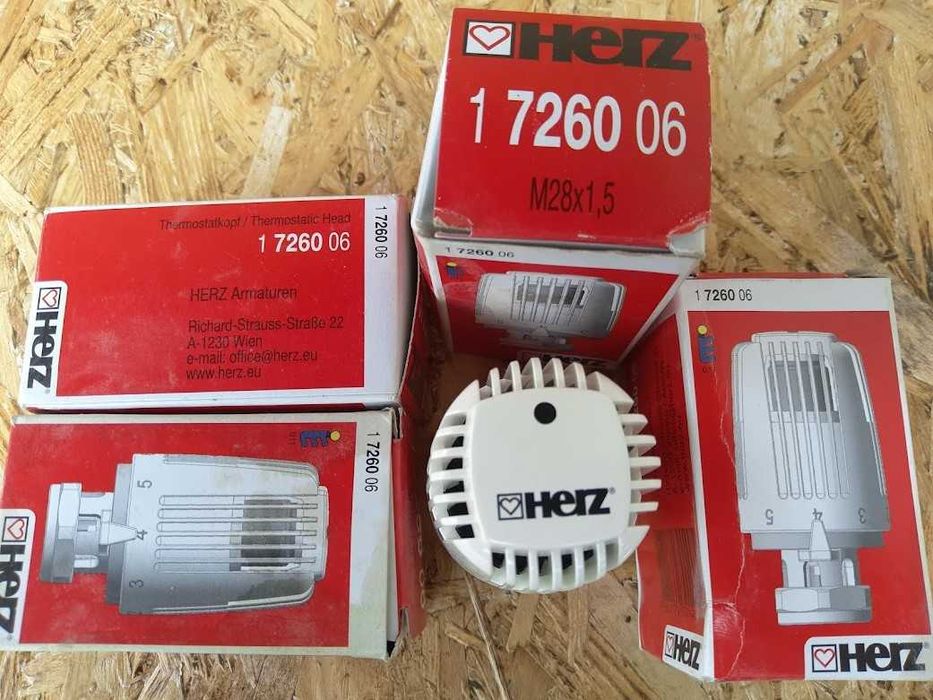 Термостатичні головки GIACOMINI R470Х001 та HERZ нові з гарантією