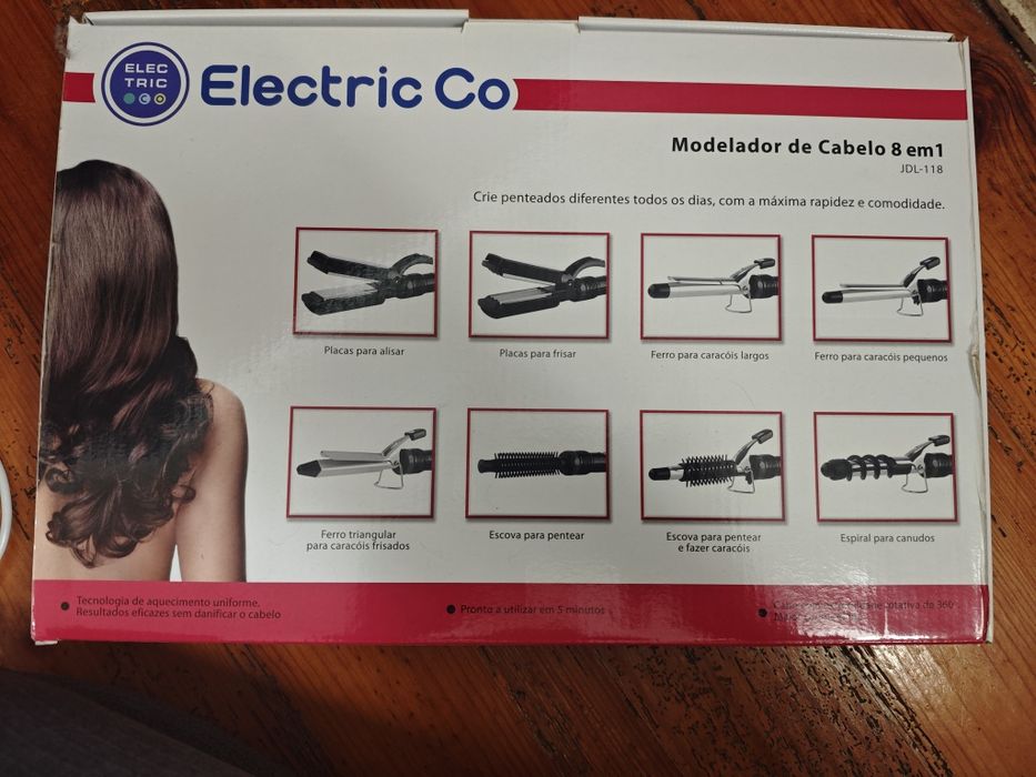 Modelador de cabelo 8 em 1