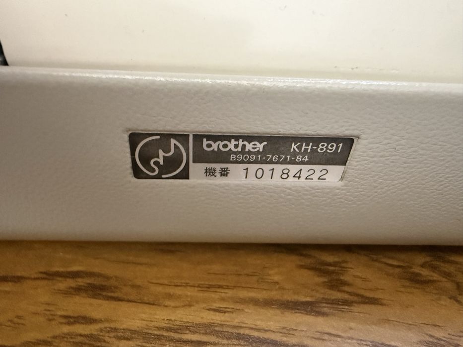 Вязальная машина Brother KH 891 Palie A, японский рынок