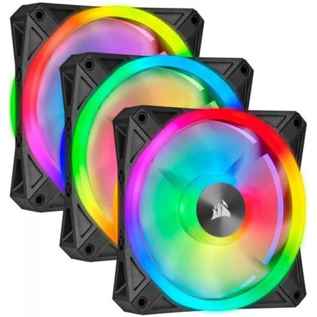 Вентилятор Corsair iCUE QL120 RGB 3 Fan контролел Lighting NodeCORE