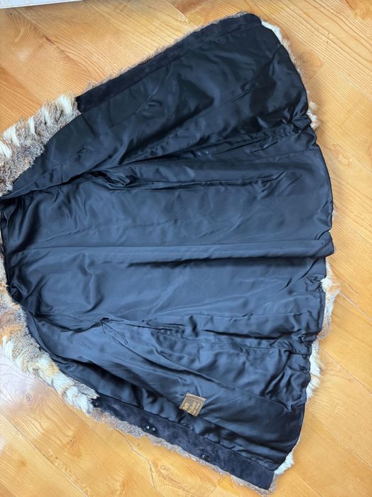 Kurka skórzana, futro lisa