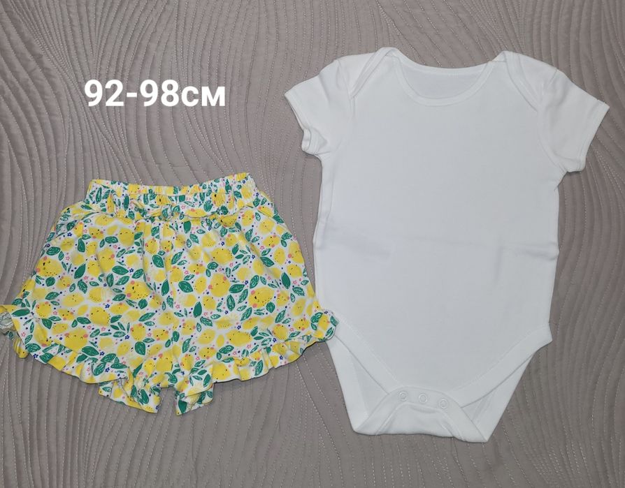 Шорты,футболка,сарафан на девочку р.92-98см