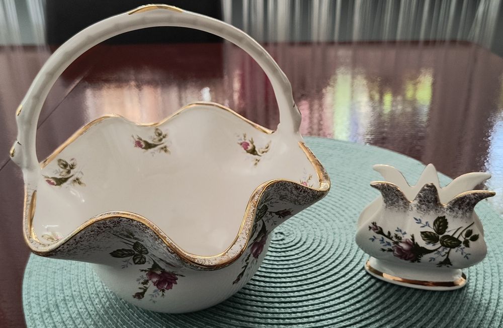 Porcelana Chodzież - koszyk, stojak na serwerki