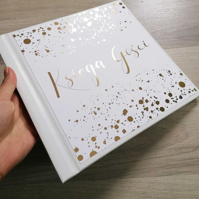 Piękna księga gości na wesele - soap bubble