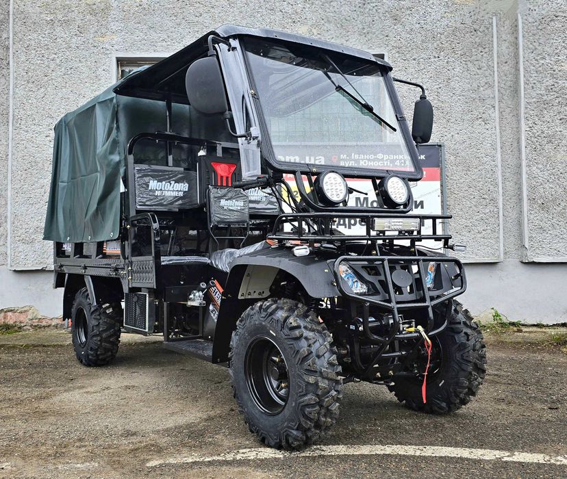 Грузовий Квадроцикл Hummer 400 4х4 H+L Green Новий! +Понижені передачі
