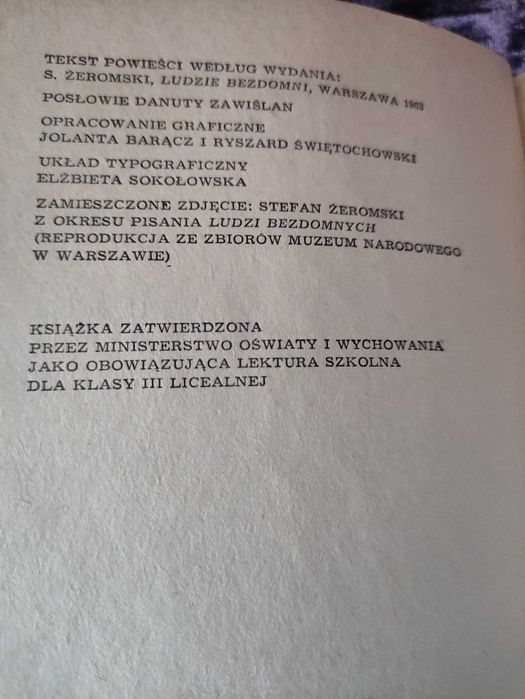 Książka Ludzie bezdomni - Stefan żeromski, wyd Czytelnik 1976