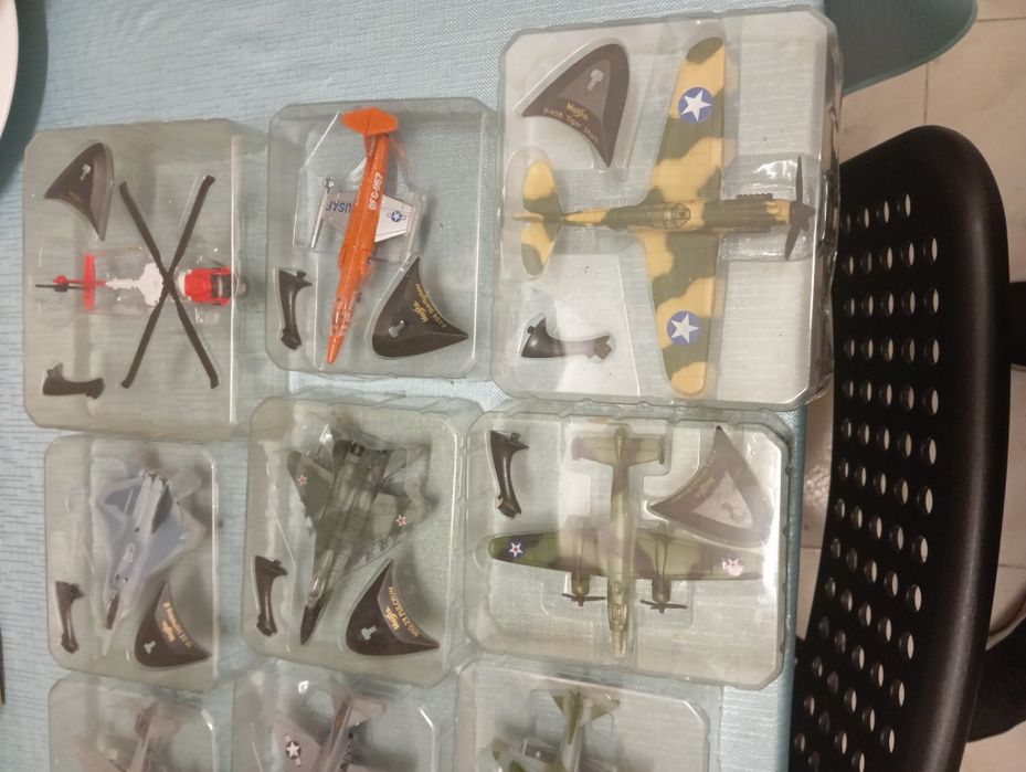 Miniaturas maisto aviões 2°guerra mundial