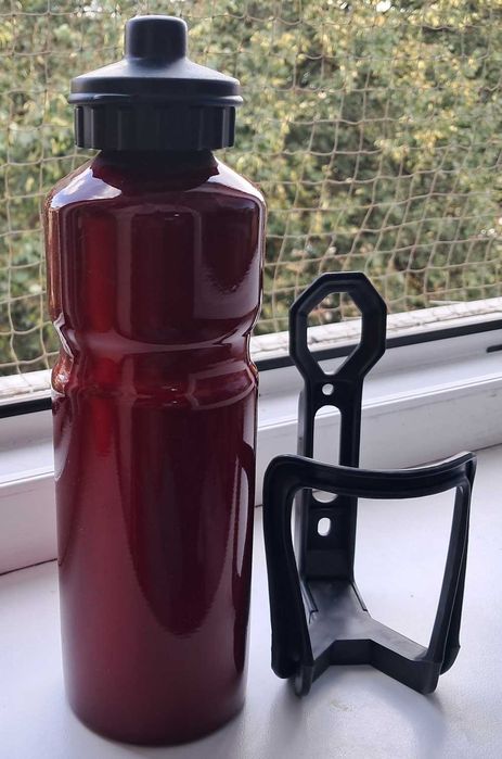 Termos / bidon rowerowy (aluminium) z uchwytem 0.75l