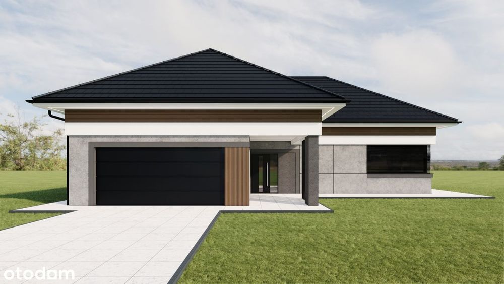 Nowoczesny parterowy w cichej okolicy, blisko lasu, Kolonia Zawada