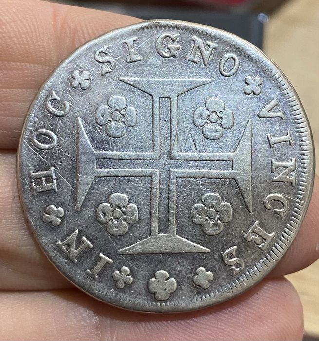 Moeda 1679 - D. MARIA I - Cruzado 480 Reis 1797 Prata