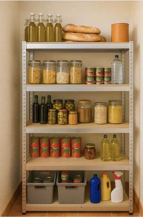 Складський металевий стелаж  5 полиць 150×75×30 навантаження 875 кг