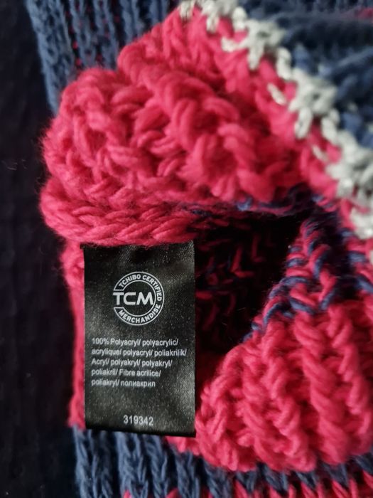 Tchibo, 10 l. komplet czapka i szal/komin. Stan bardzo dobry.