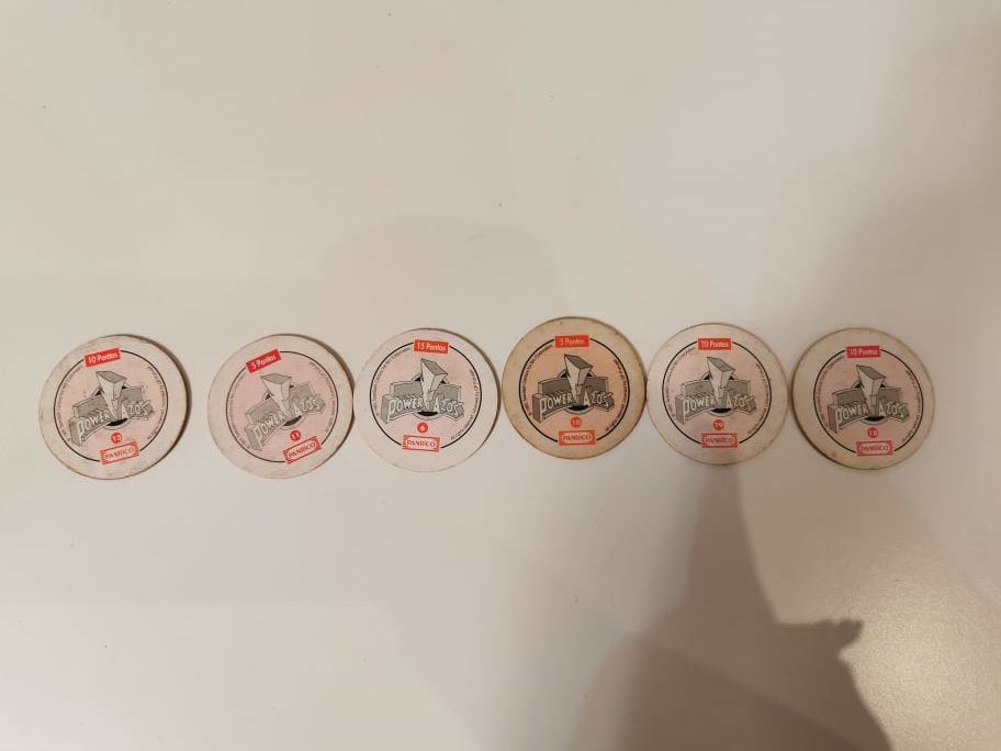 TAZOS: Caps Spider-Man, Power Rangers, Street Fighter, DONETTES, etc  Espinhal • OLX Portugal