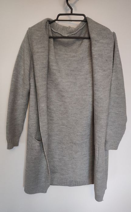 Długi kardigan damski rozpinany