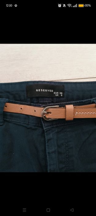 Reserved granatowe Bermudy damskie rozm S