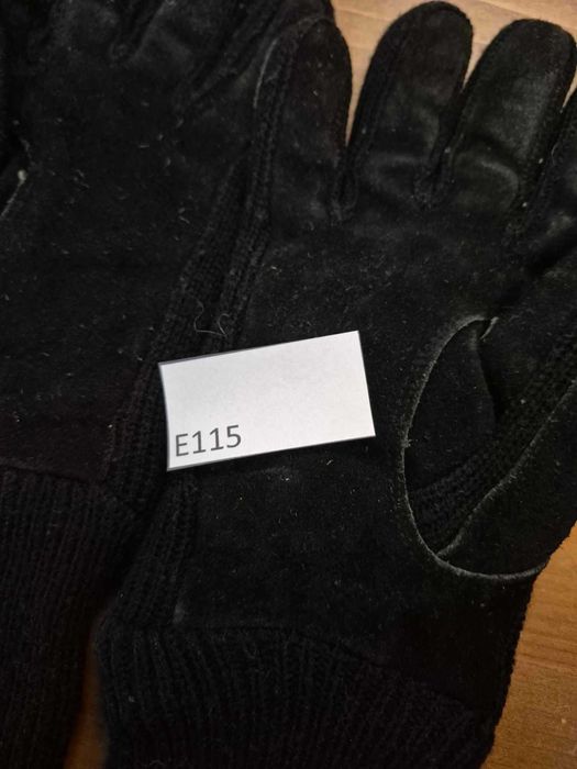 Czarne rękawice męskie  r. 7,5