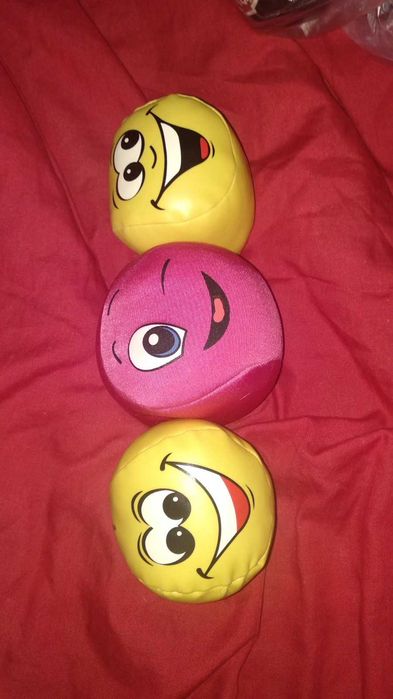 игрушка мячик мяч розовый антистресс смайл смайлик кожзам