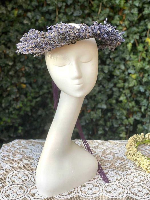 Чарівний ароматний вінок на голову з лаванди
