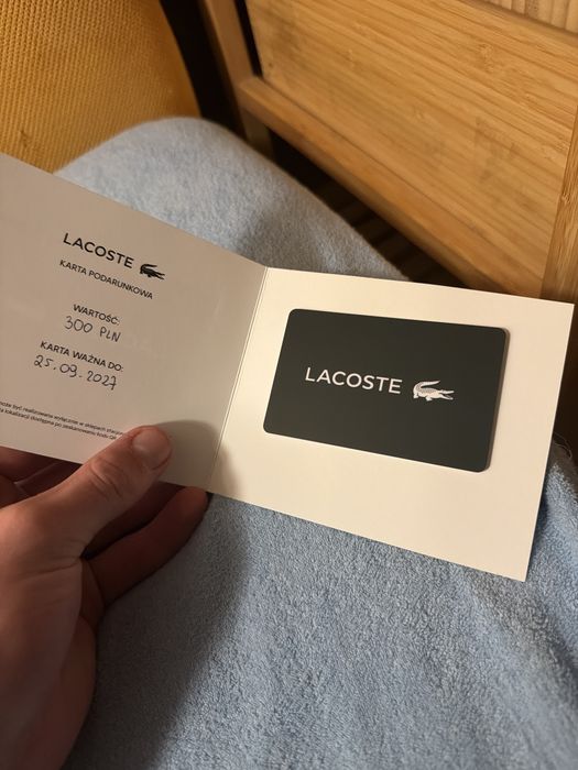 Karta podarunkowa lacoste 300 zl
