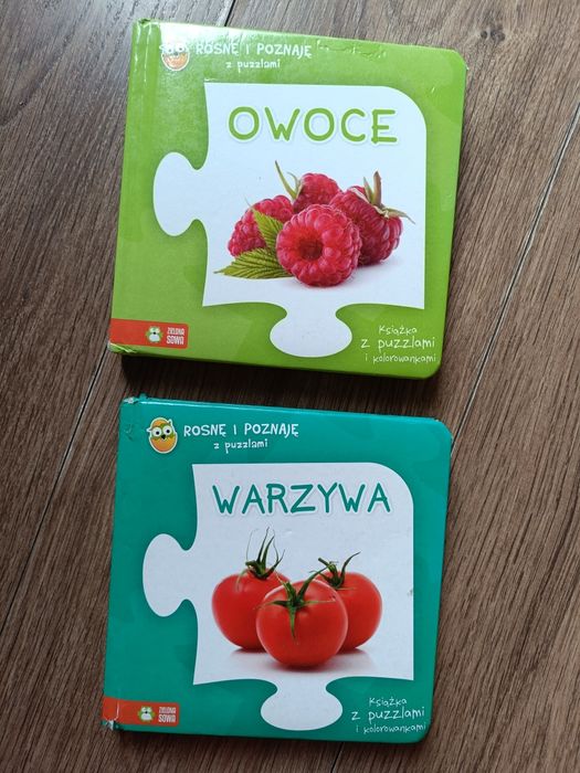 Owoce warzywa książeczki puzzle