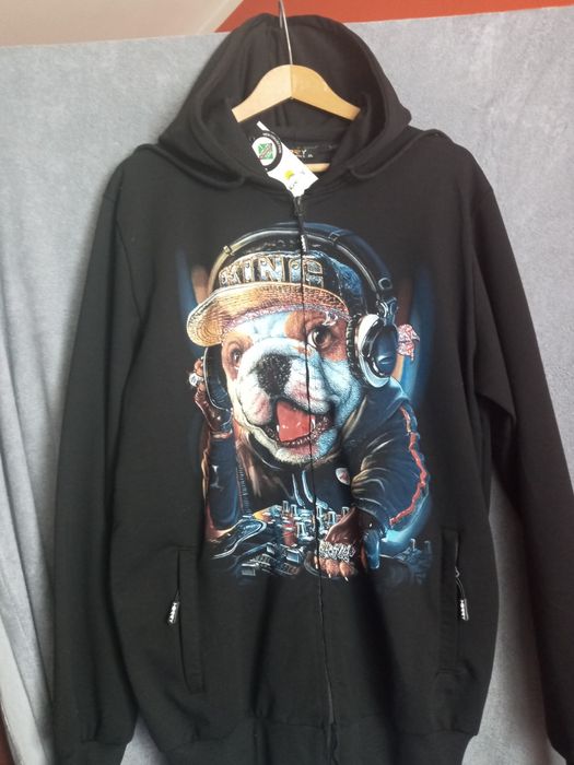 Bluza z kapturem rozpinana XL z ultrafioletem