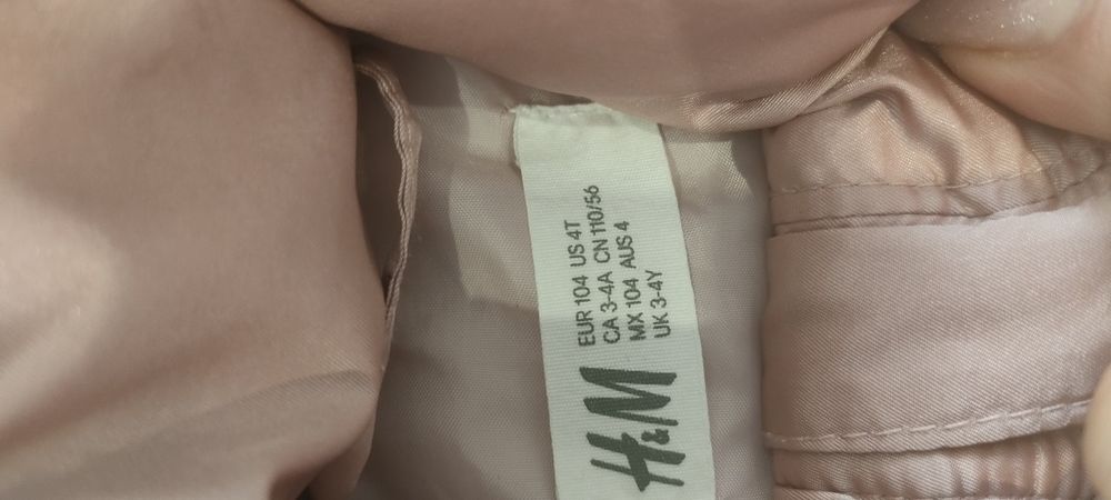 Kurtka H&M dla dziewczynki 4-5lat