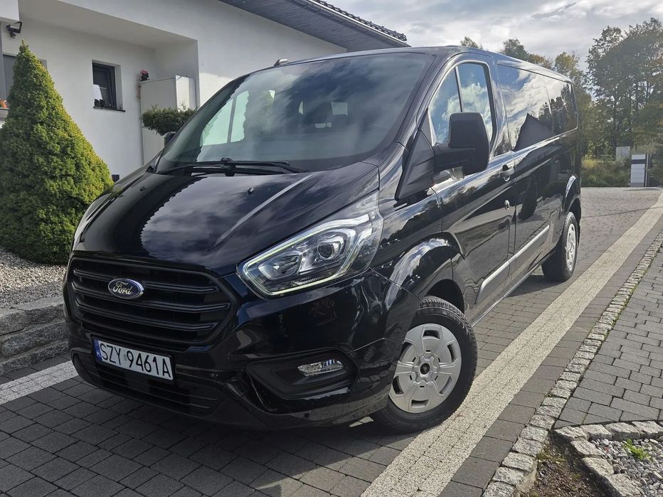 Ford Transit Custom Long 9 Osob Salon Polska Bezwypadkowy Brutto
