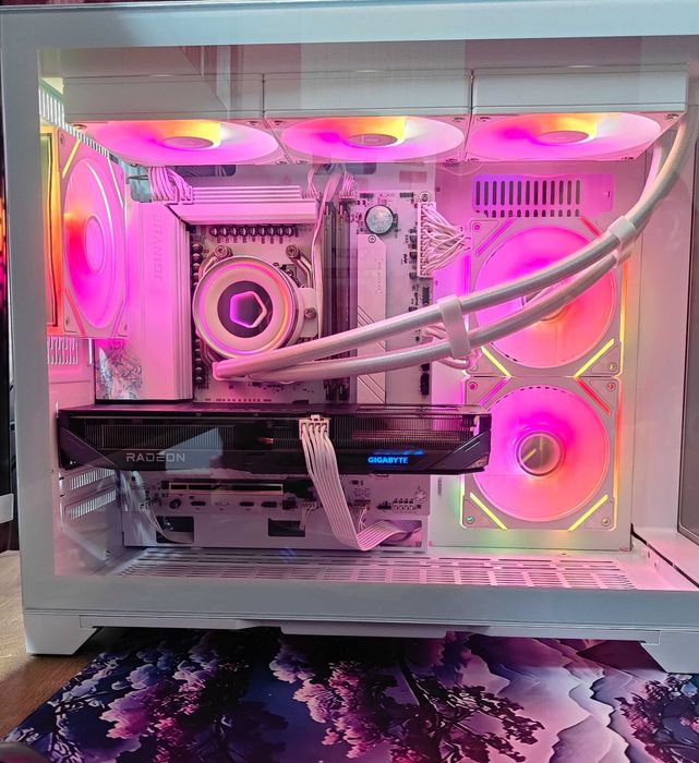 R5 7500F RX9060XT ОЗУ 32G Новий Ігровий Комп'ютер Системний блок ARGB