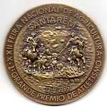 Medalha Antiga Comemorativa Feira Agricultura de Santarém 1985