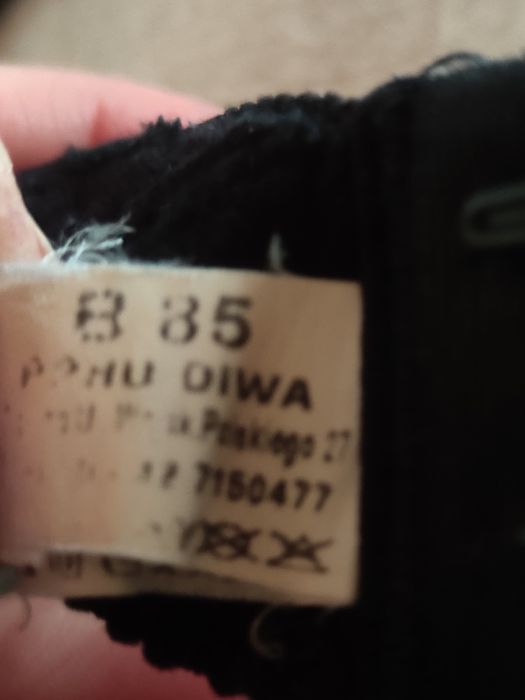 3 czarne biustonosze do karmienia 80B/85B bawełna