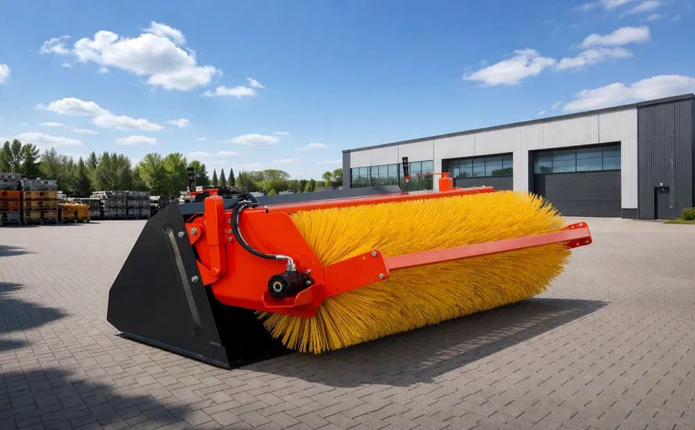 Łyżka ze szczotką, z zamiatarką Ładowacz czołowy TUR Ładowarka 140cm 160cm 180cm 200cm 220cm 240cm euroramka SMS 1,4m 1,6m 1,8m 2,0m 2-2m 2-4m