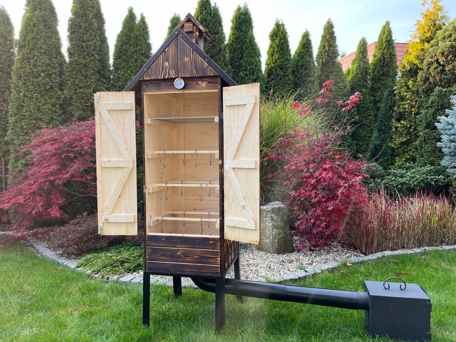 Wędzarnia ogrodowa drewniana DUŻY BIG BEN