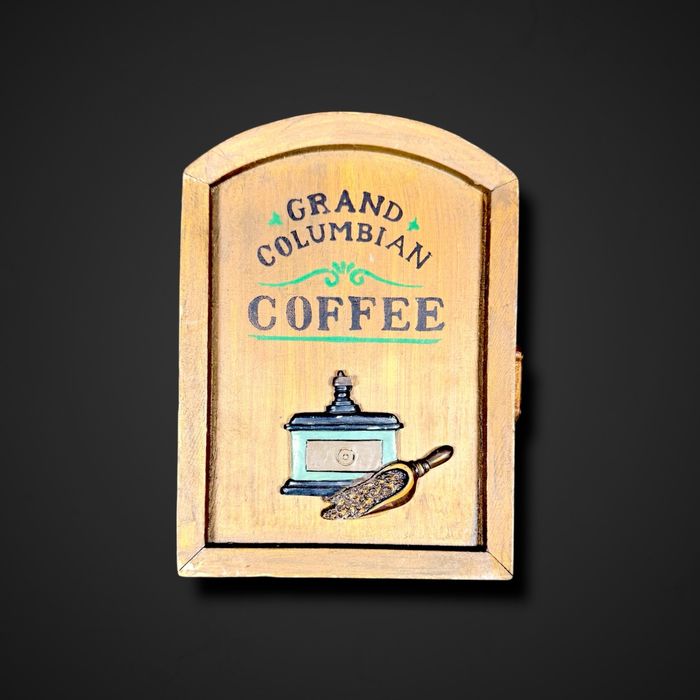 Drewniana skrzynka na klucze Coffee b6/011832