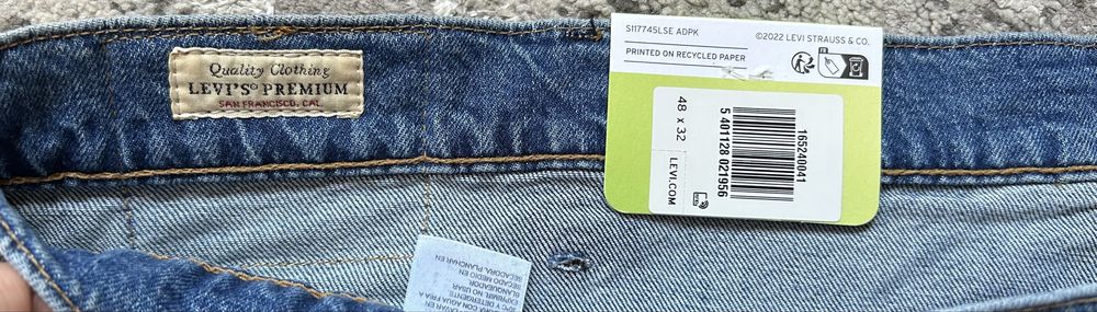 Dżinsy Levis 512™ Slim Taper 48x32
