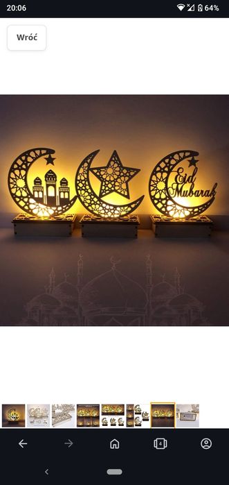 Lampka nocna LED drewniana