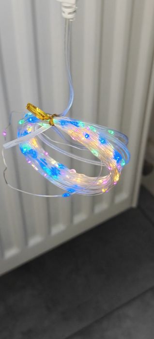 Panel słoneczny że swiatelkami