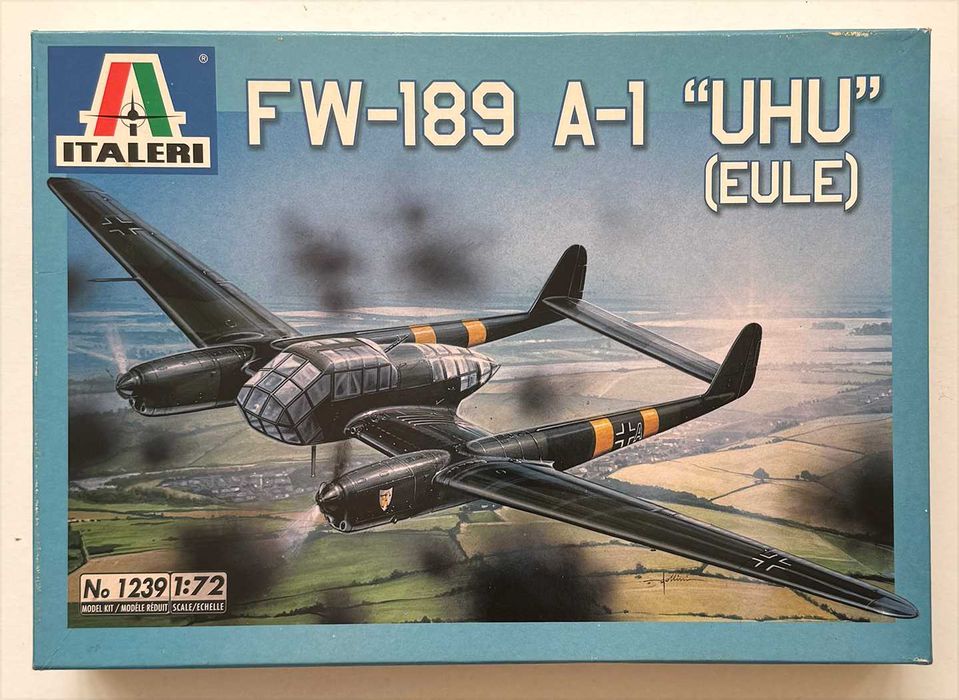 Italieri_FW-189 A-1 “UHU” (Eule). Esc.1:72. Completo e como novo.