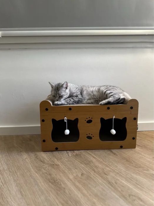 Домик для кота когтеточка игровая 51 см