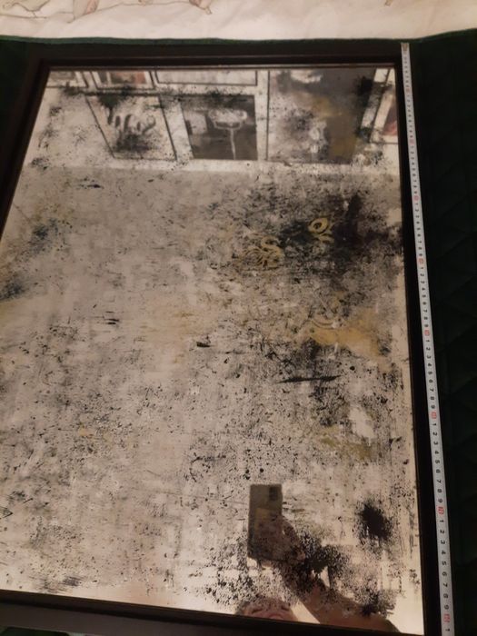 Lustro postarzane vintage loft boho