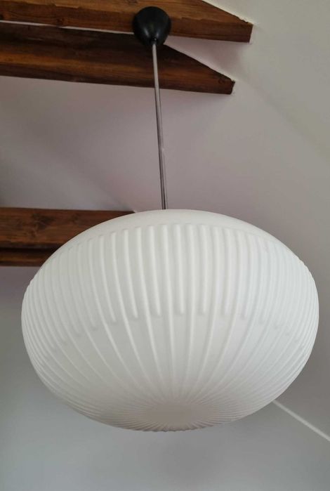 Designerska Lampa Karel Wolf Osvětlovací Sklo Czechosłowacja PRL Retro