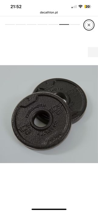 Conjunto de halteres de musculaçao 50kg