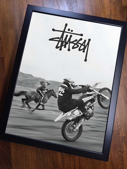 Plakat obraz z ramką A3 (30x40) Stussy Cross
