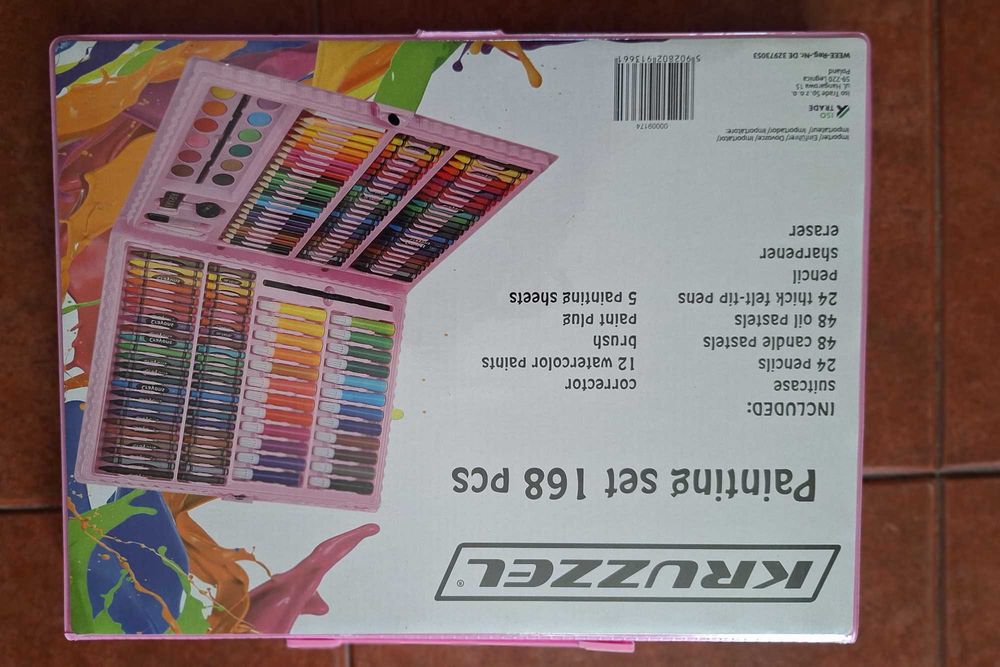 Conjunto de pintura com 168 peças, novo