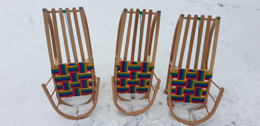 Sanki drewniane polskiej produkcji