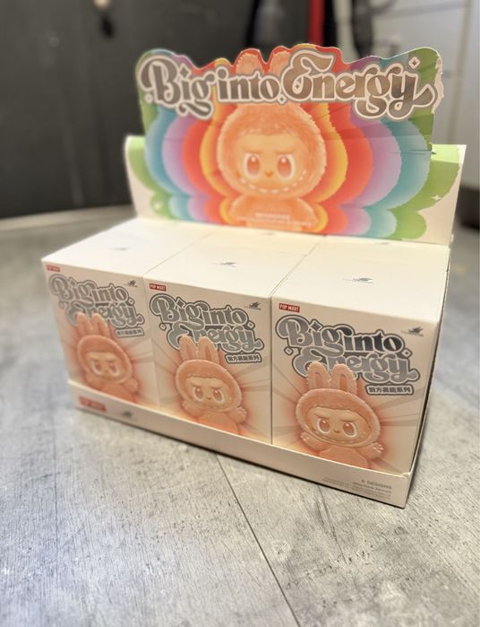 Big into Energy Labubu POPMART Blind Box Original oryginalny pop
