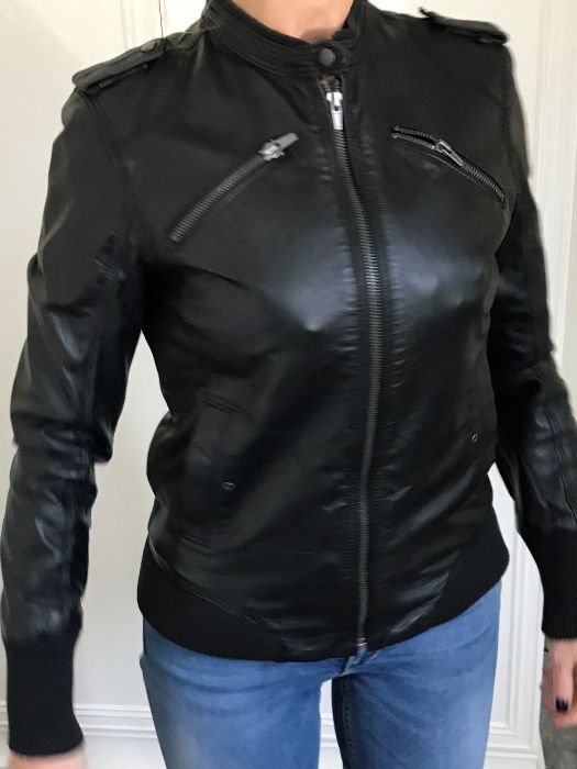 HIT!!! Kurtka skórzana PUMA sportowa r. 34