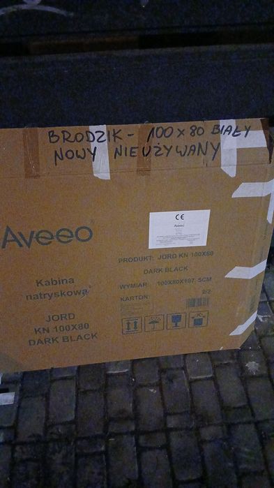 Brodzik nowy biały! Firma AVEEO