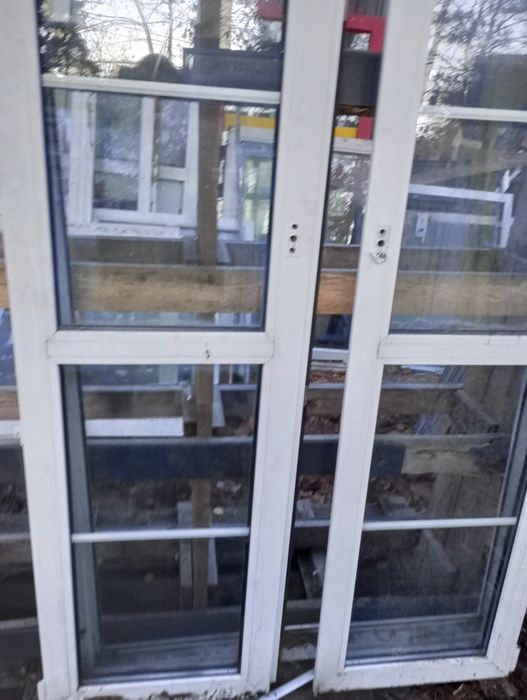 Drzwi balkonowe 118 x 236 z ruchomym słupkiem 1180 x 2360 mm okazja!