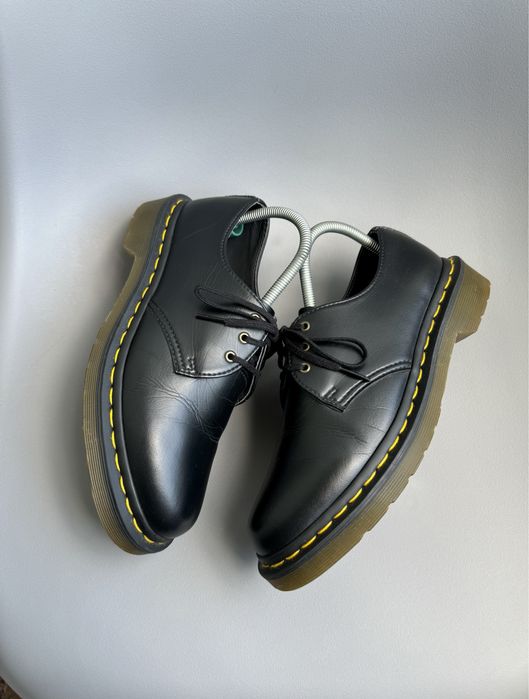 Кожаные туфли Dr. Martens 1461 черные женские (оригинал)