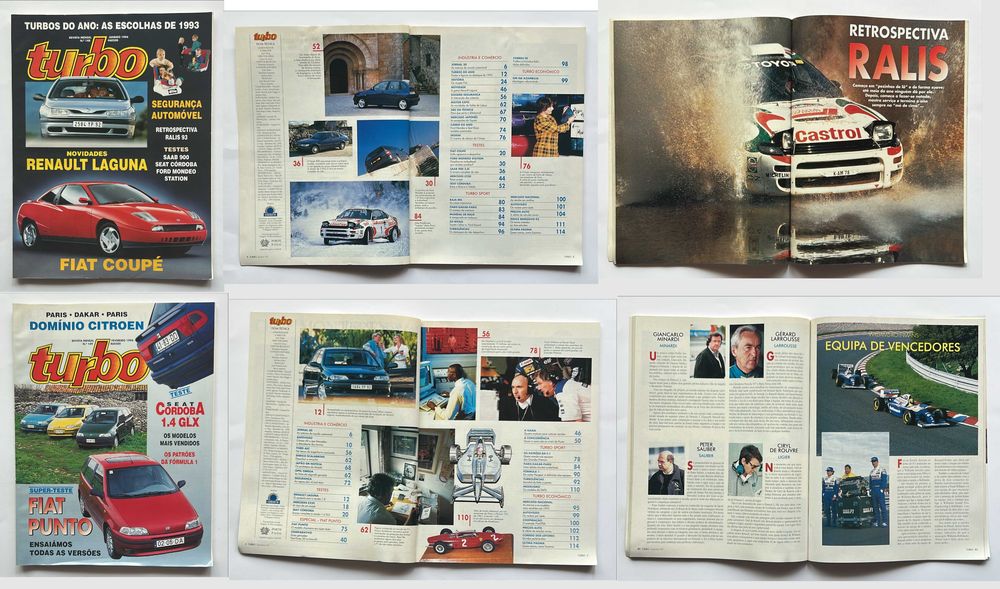 Coleção de revistas Turbo de 1994